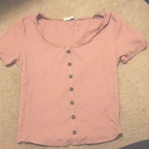 Pink button up